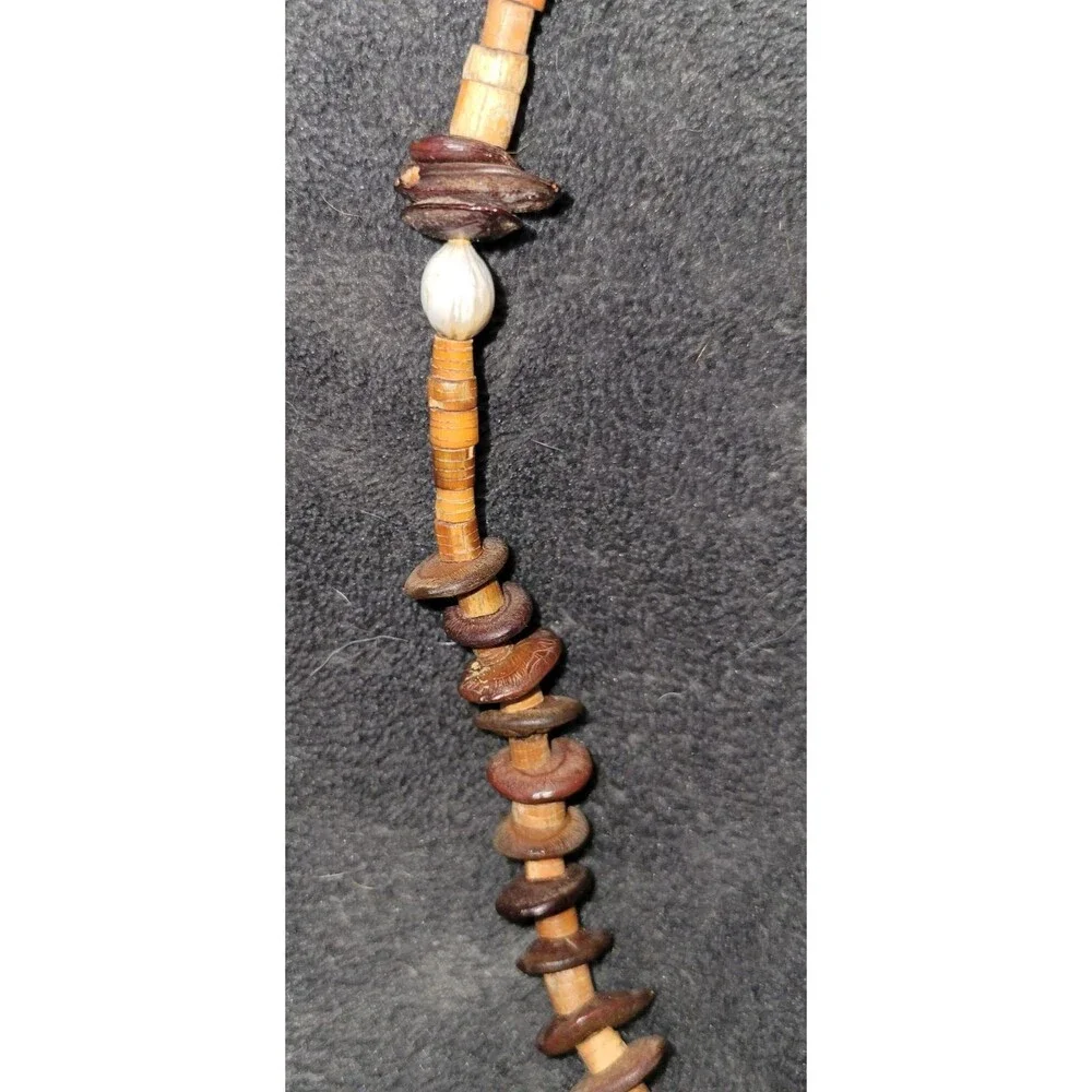 Vintage Hand Carved Wood African Safari Animal Jewelry Set Necklace & 3 Bangles